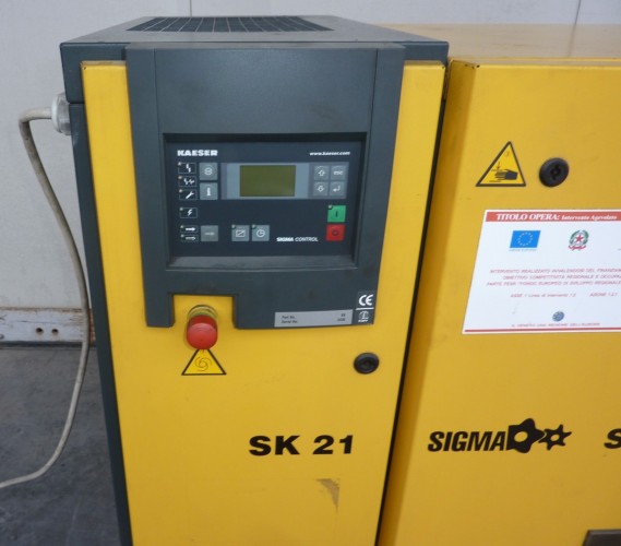 Compressore Kaeser usato 11 kw inverter - Plastin Gold